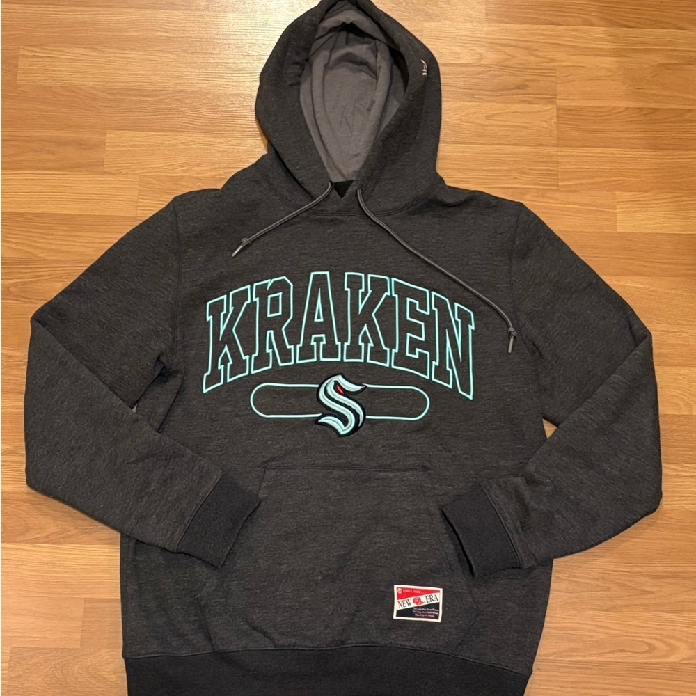New Era Seattle Kraken Authentic Hoodie Gray Men’s Size: Medium